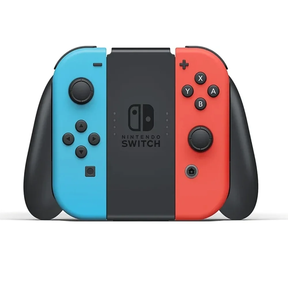 Nintendo Switch Console with Vibrant Red Blue Controllers (Free 2 New Games&Case